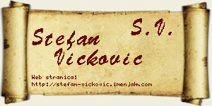 Stefan Vicković vizit kartica